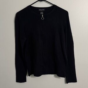 New York & Company Classic Black Cardigan